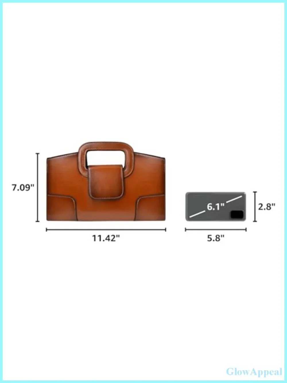 Women's Vintage Flap Satchel Handbag PU Leather Clutch Purse Shoulder Bag